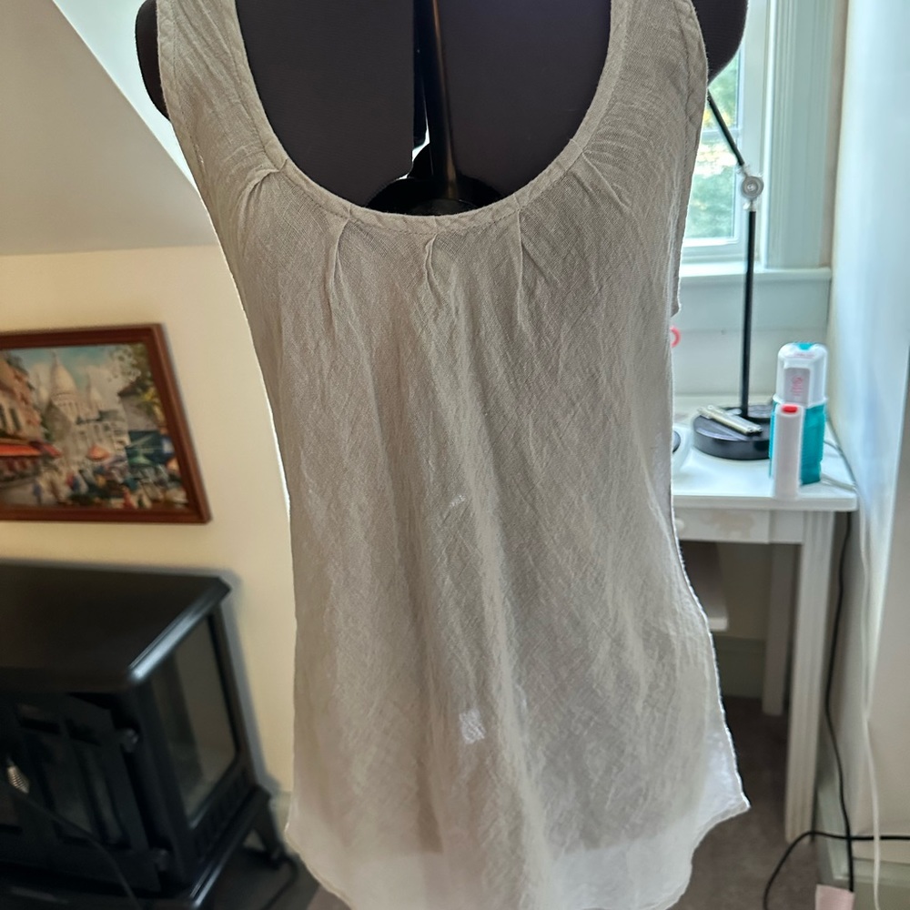 Flax pale blue aqua tank P s/m